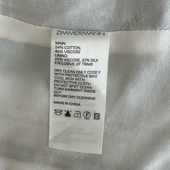 zimmermann double breasted oversized plaid blazer gray - Picture 6 of 9